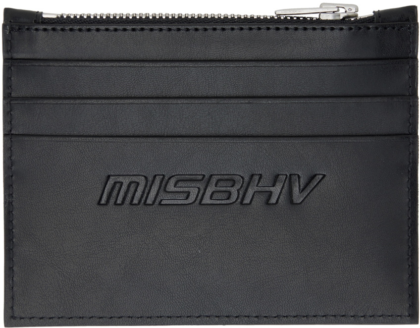 MISBHV Black Embossed Monogram Card Holder