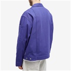 Acne Studios Men's Ourle Twill Overshirt in Electric Purple