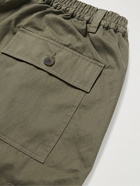 Studio Nicholson - Bryd Straight-Leg Pleated Cotton-Blend Twill Trousers - Green