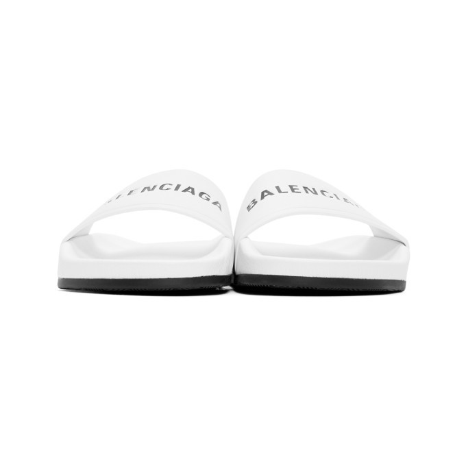 balenciaga slides white