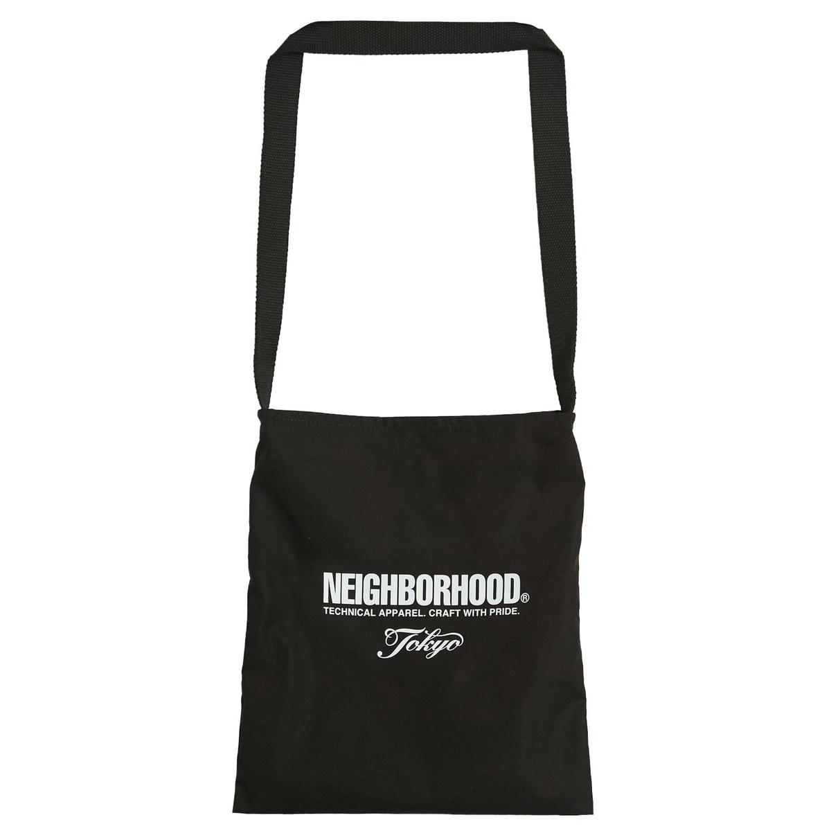 Neighborhood Men's Logo Shoulder Bag in Black Neighborhood
