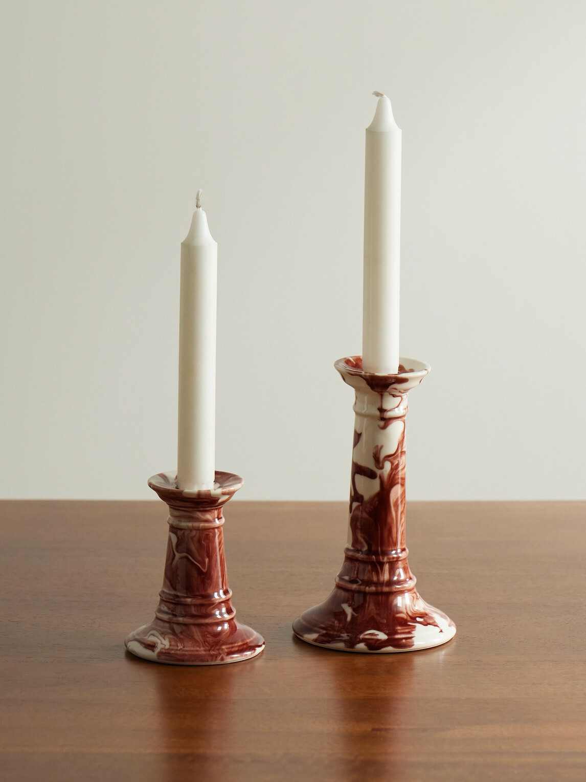 The Conran Shop - Wardour Set of Two Earthenware Candlesticks