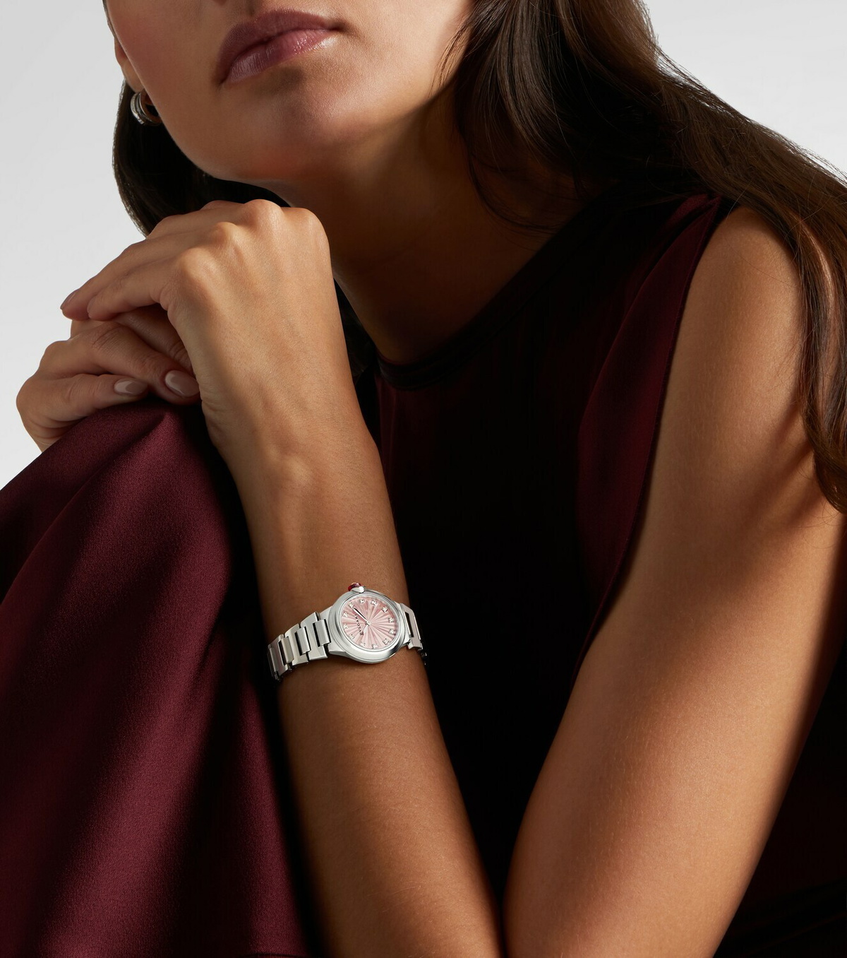 Bvlgari Lvcea 28mm stainless steel watch