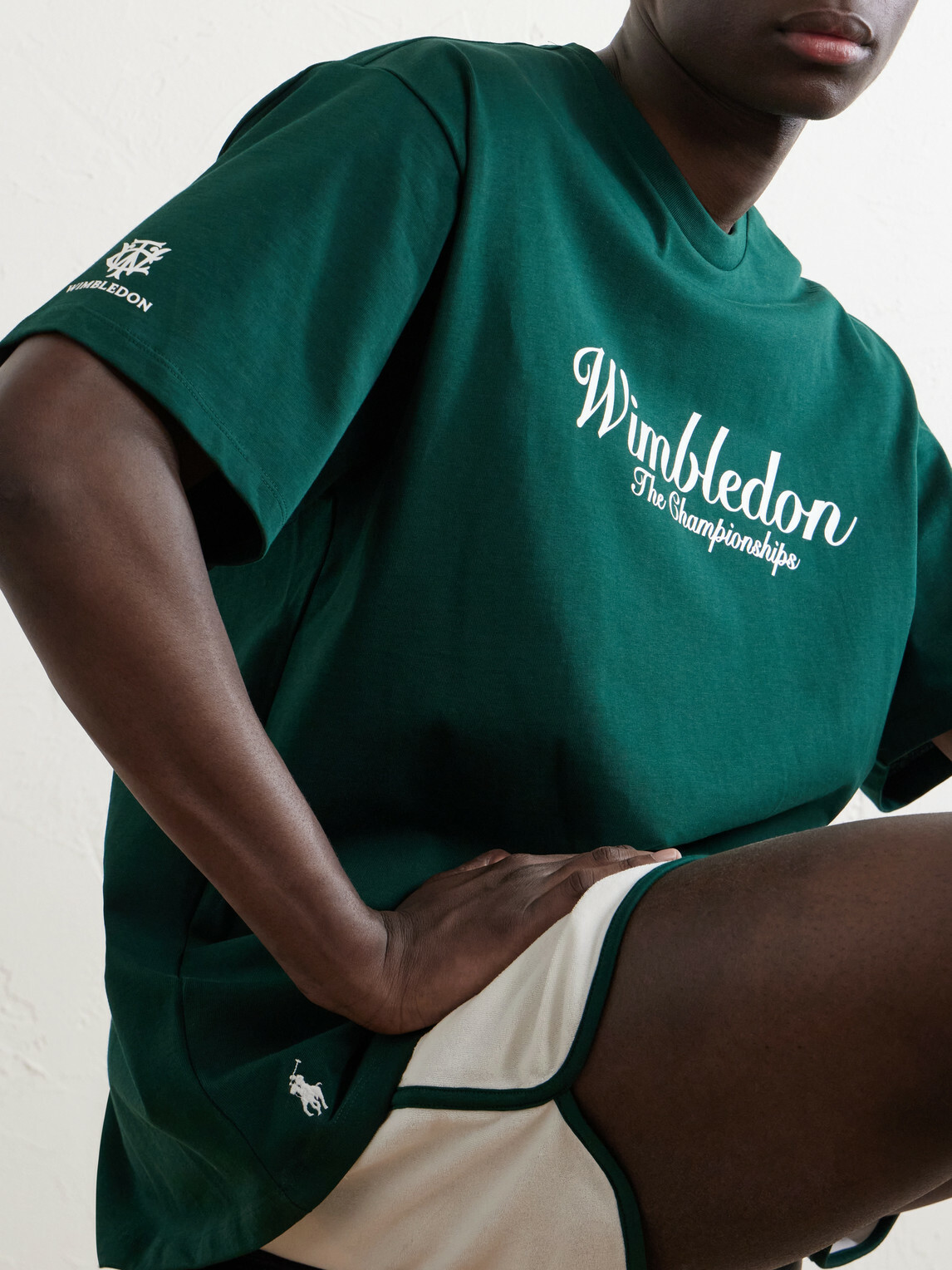 Polo Ralph Lauren - Wimbledon Logo-Printed Cotton-Jersey T-Shirt - Green