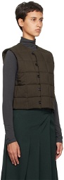LEMAIRE Brown Wadded Vest