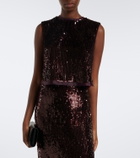 Simkhai Cydia sequined top