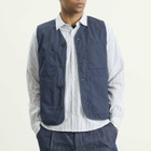 Universal Works Men's Recycled Poly Tech City Waistcoat in Navy