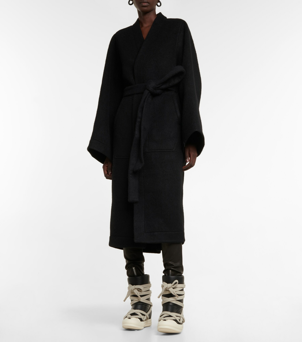 Rick Owens - Wool and alpaca wool coat Rick Owens