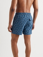 Loro Piana - Mid-Length Printed Swim Shorts - Blue