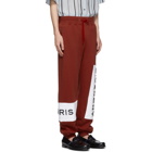 Givenchy Red Cotton Logo Lounge Pants