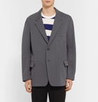 Maison Margiela - Grey Oversized Reversible Cotton-Jersey Blazer - Gray