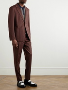 Mr P. - Slim-Fit Wool-Twill Suit Jacket - Brown