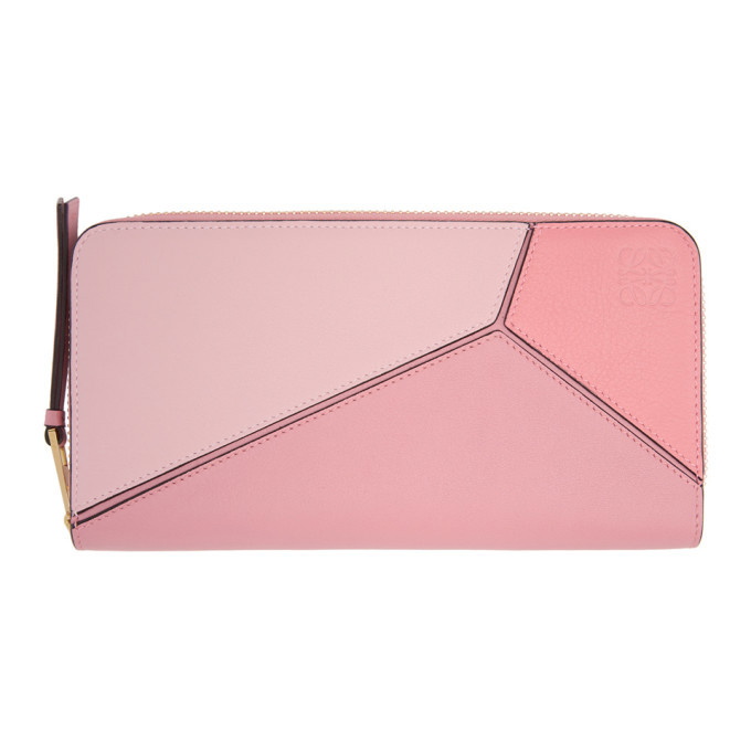 Photo: Loewe Pink Puzzle Zip Around Wallet