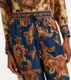 Zimmermann Aster printed silk palazzo pants