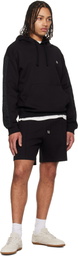 Hugo Black Lace Trim Hoodie