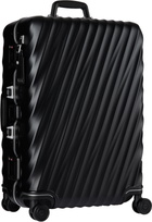 Tumi Black Short Trip Checked Suitcase