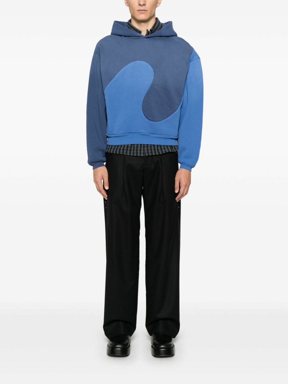 erl パーカー　ERL swirl hoodie ERL Swirl Fleece Hoodie Blue Orange Men's - FW22 - US