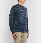 Tod's - Slim-Fit Cable-Knit Merino Wool Sweater - Blue