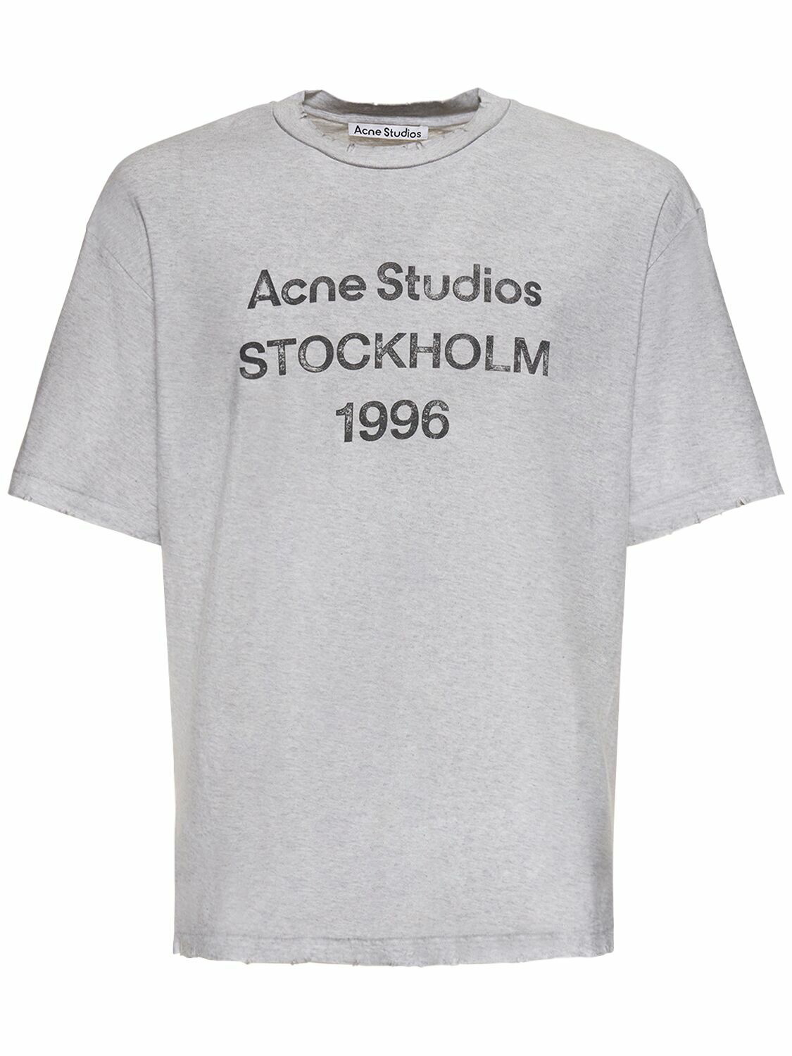 ACNE STUDIOS - Exford 1996 Mélange Cotton T-shirt Acne Studios