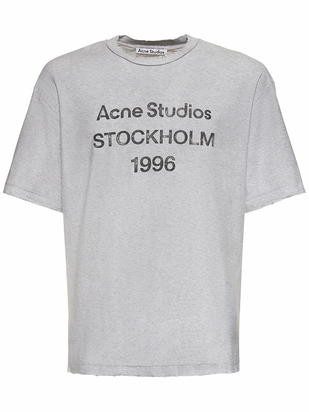 Photo: ACNE STUDIOS - Exford 1996 Mélange Cotton T-shirt