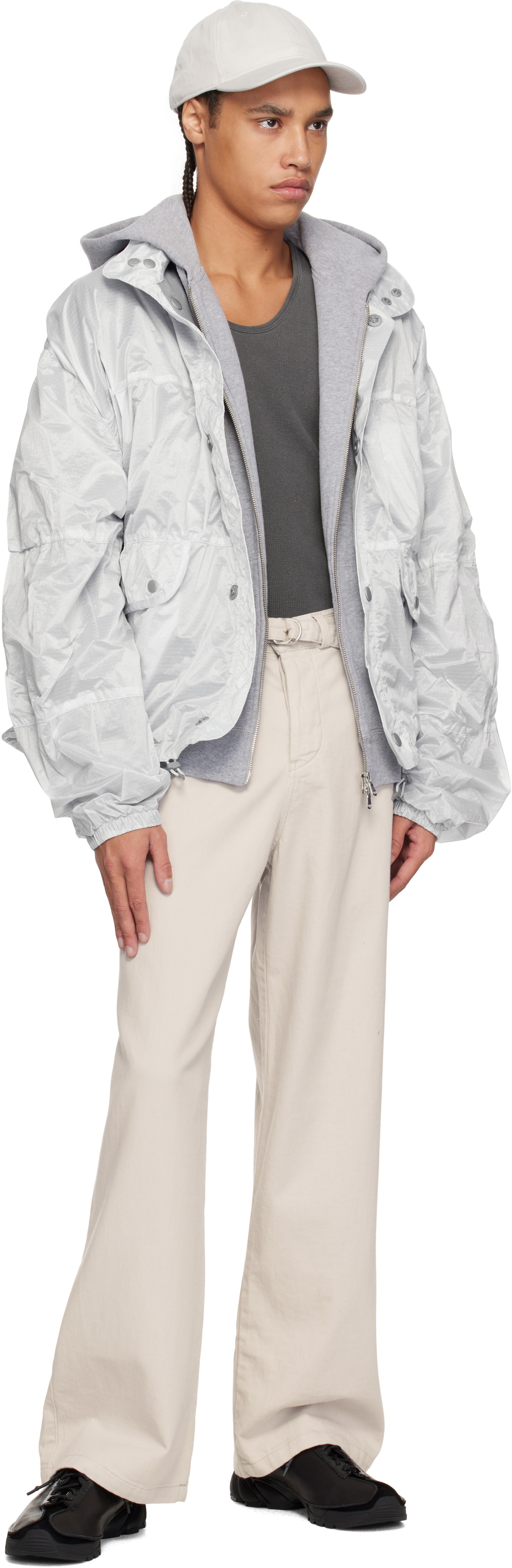 OUR LEGACY Gray Stern Chino Trousers Our Legacy