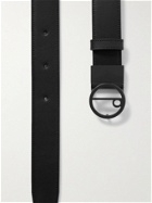 Dunhill - 3.5cm Reversible Logo-Print Coated-Canvas and Leather Belt
