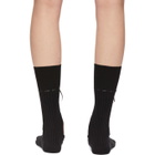 Simone Rocha Black Ribbon Cut-Out Socks