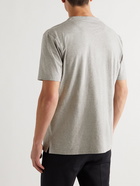 Richard James - Mélange Organic Cotton-Jersey T-Shirt - Gray