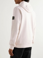 Stone Island - Logo-Appliquéd Cotton-Jersey Hoodie - Pink