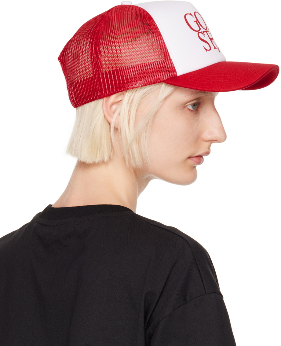 Praying White & Red 'Gold Star' Cap