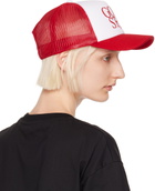 Praying White & Red 'Gold Star' Cap