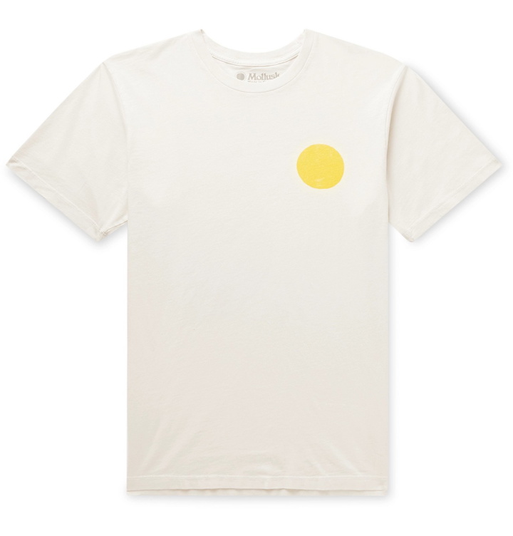 Photo: Mollusk - Printed Cotton-Jersey T-Shirt - Neutrals