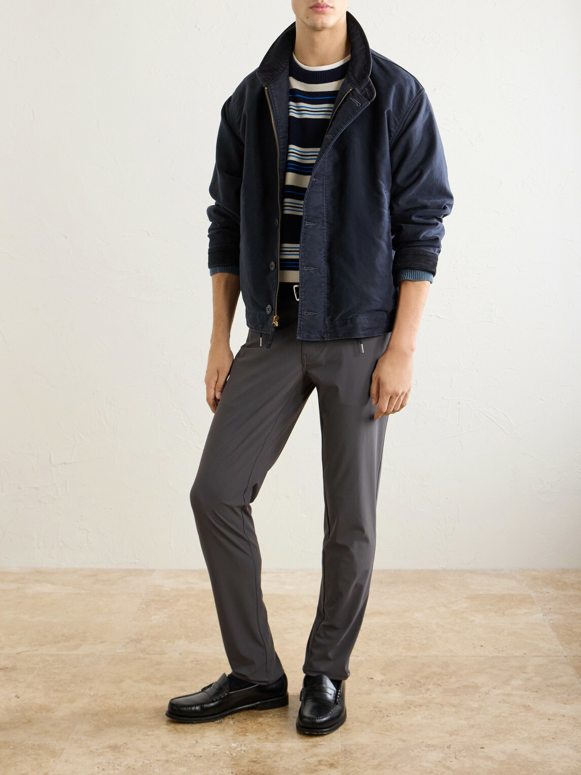 Peter Millar - Bingham Slim-Leg Stretch-Cotton Trousers - Gray