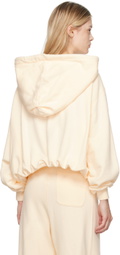 R13 Off-White Balloon Popover Hoodie