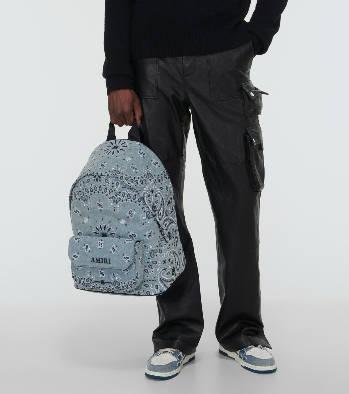 Amiri Bandana denim backpack Amiri