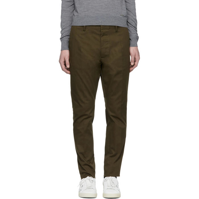 Photo: Dsquared2 Green Hockney Trousers 