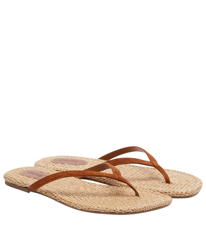 Photo: Staud Freja suede thong sandals