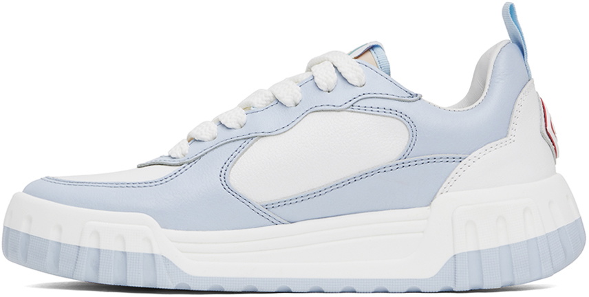 【関税込み】Casablanca ブルー＆ホワイト The Court スニーカー Blue & White 'The Court' Sneakers by Casablanca on Sale