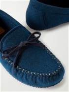 Mr P. - Recycled-Felt Loafers - Blue