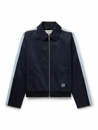 Loewe - Webbing-Trimmed Cotton-Blend Twill Track Jacket - Blue
