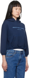 Alexander Wang Navy Glitter Hoodie