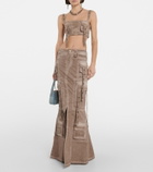 Blumarine - Cargo denim maxi skirt
