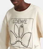 Loewe - Embroidered cotton jersey sweatshirt