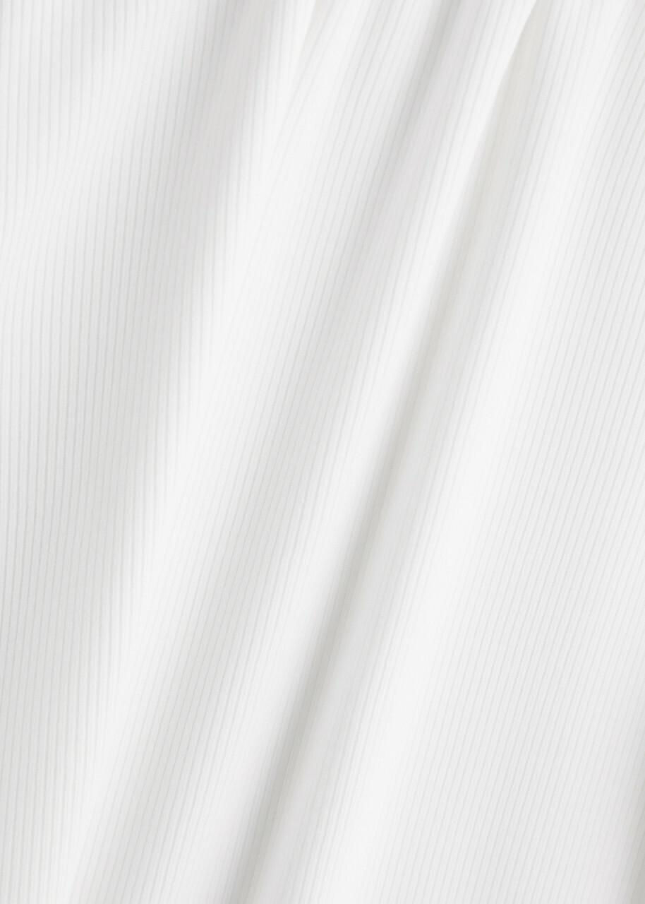 Paige Blanche Ribbed Stretch-jersey T-shirt Ivory