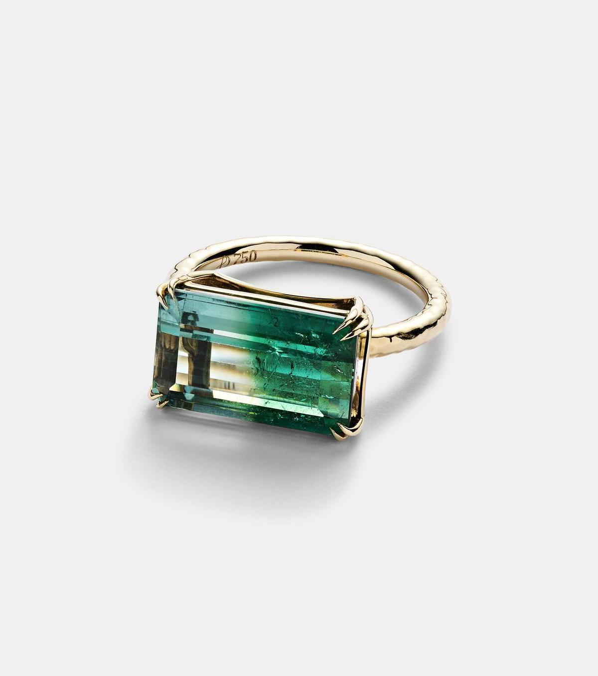 Octavia Elizabeth Olivia 18kt gold ring with tourmaline