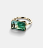 Octavia Elizabeth Olivia 18kt gold ring with tourmaline