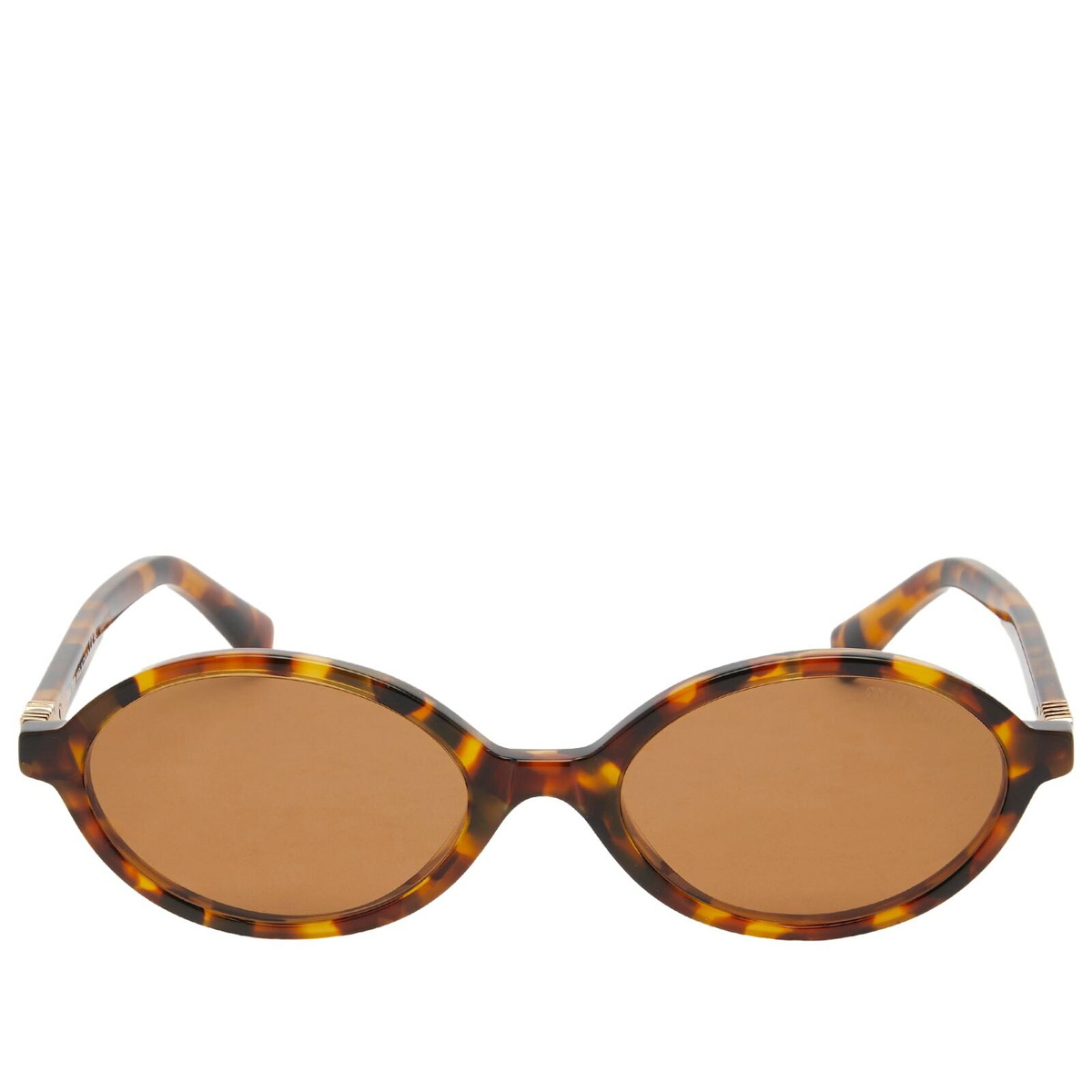 Miu Miu Eyewear Women's 04ZS Sunglasses in Light Havana/Brown 