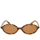 Miu Miu Eyewear Women's 04ZS Sunglasses in Light Havana/Brown 