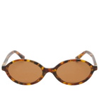 Miu Miu Eyewear Women's 04ZS Sunglasses in Light Havana/Brown 