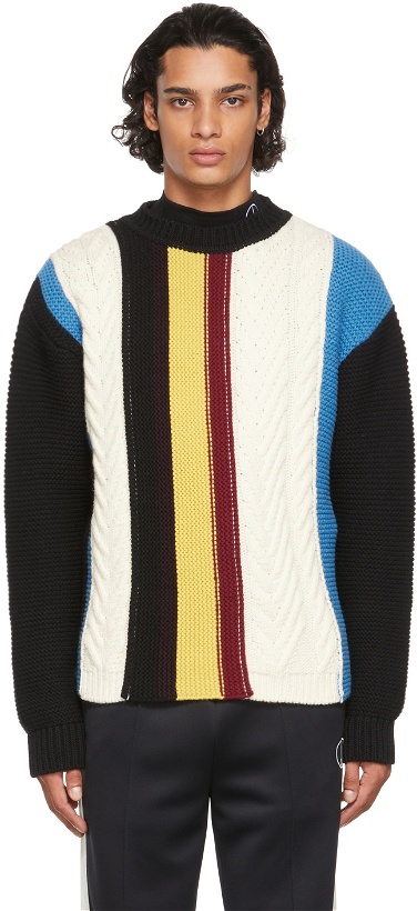 Photo: Dunhill Multicolor Wool Knit Striped Sweater